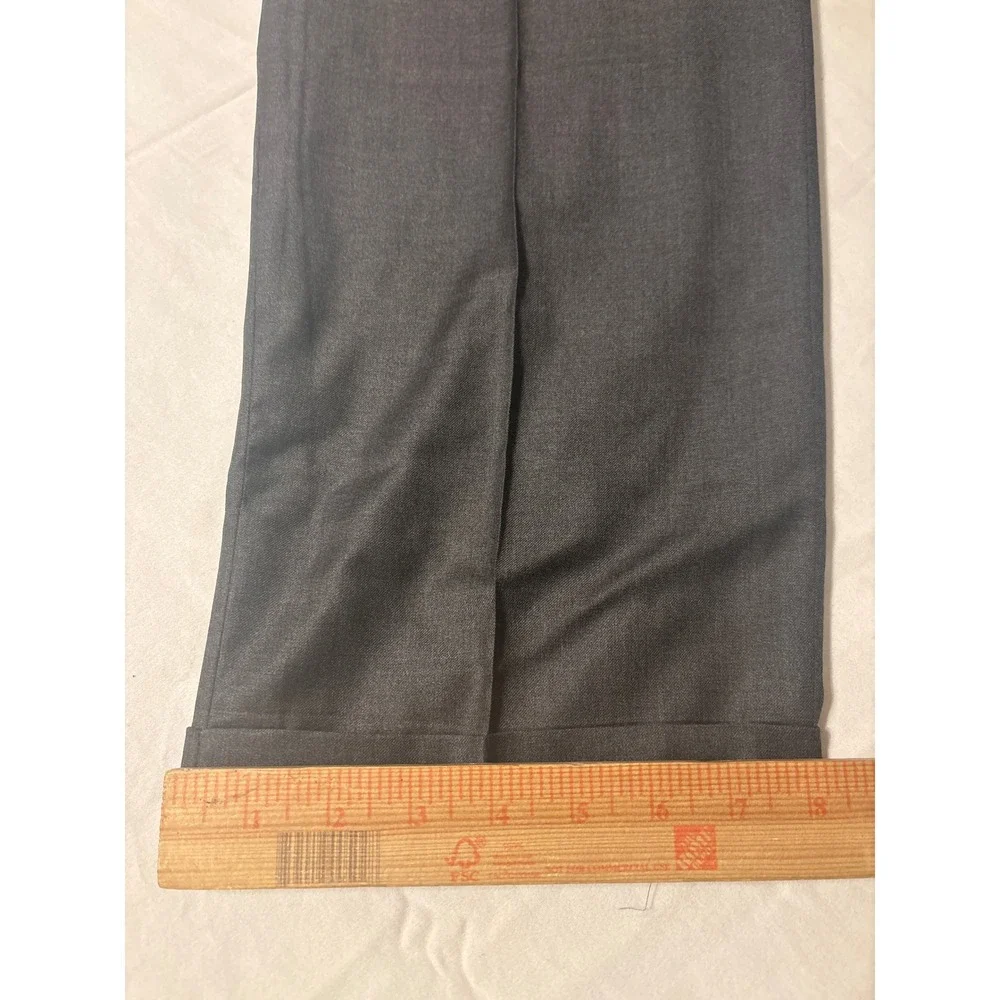 Hickey Freeman  Blazer Mens 46L  Charcoal Grey Good Two Button Wool Sport Coat